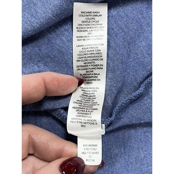 Chico's Zenergy Open Front Cross Back Cardigan Coastal Grandma Boho Women's 2 /L - Picture 11 of 11